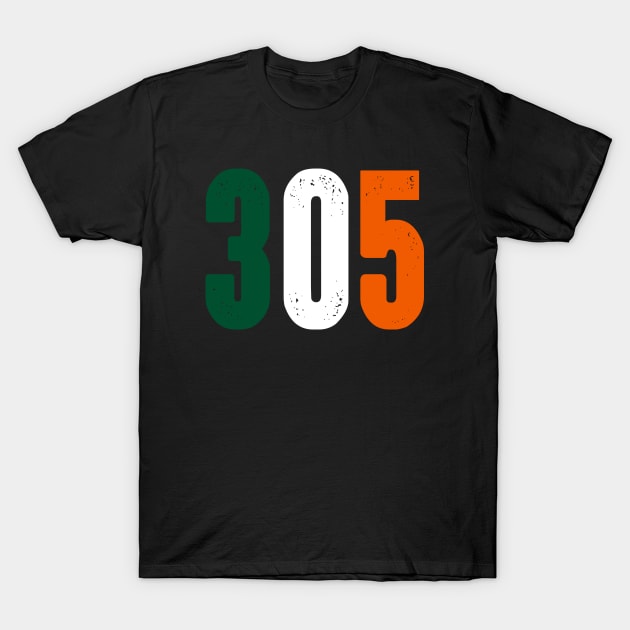 Miami Hurricanes 305 T-Shirt by TextTees